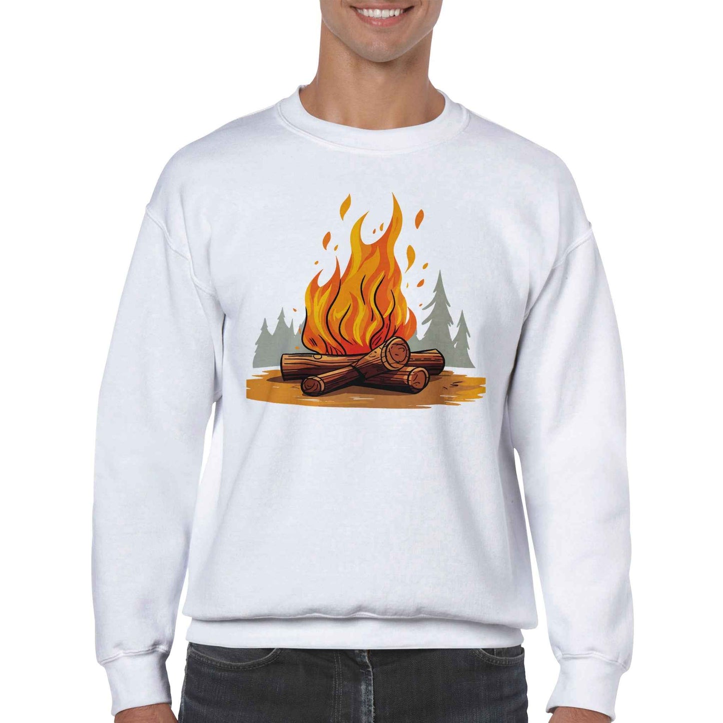 Classic Unisex Crewneck Sweatshirt, Campfire