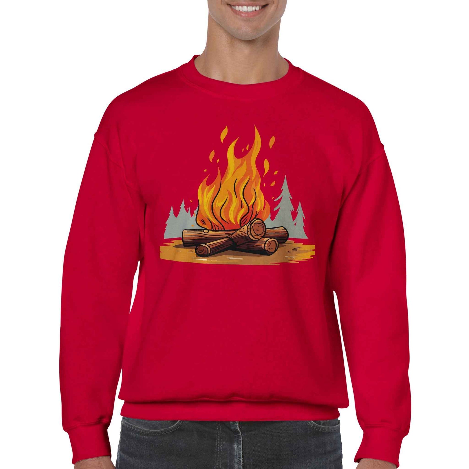 Classic Unisex Crewneck Sweatshirt, Campfire