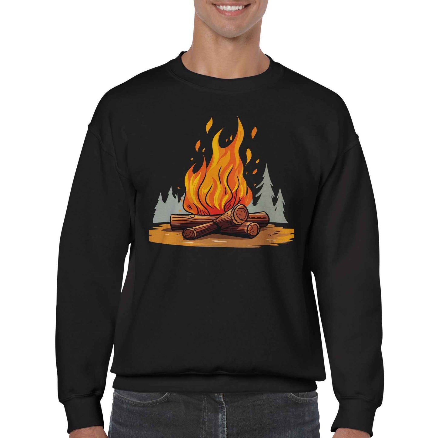 Classic Unisex Crewneck Sweatshirt, Campfire