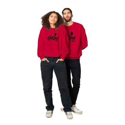 Classic Unisex Crewneck Sweatshirt "Hiking"