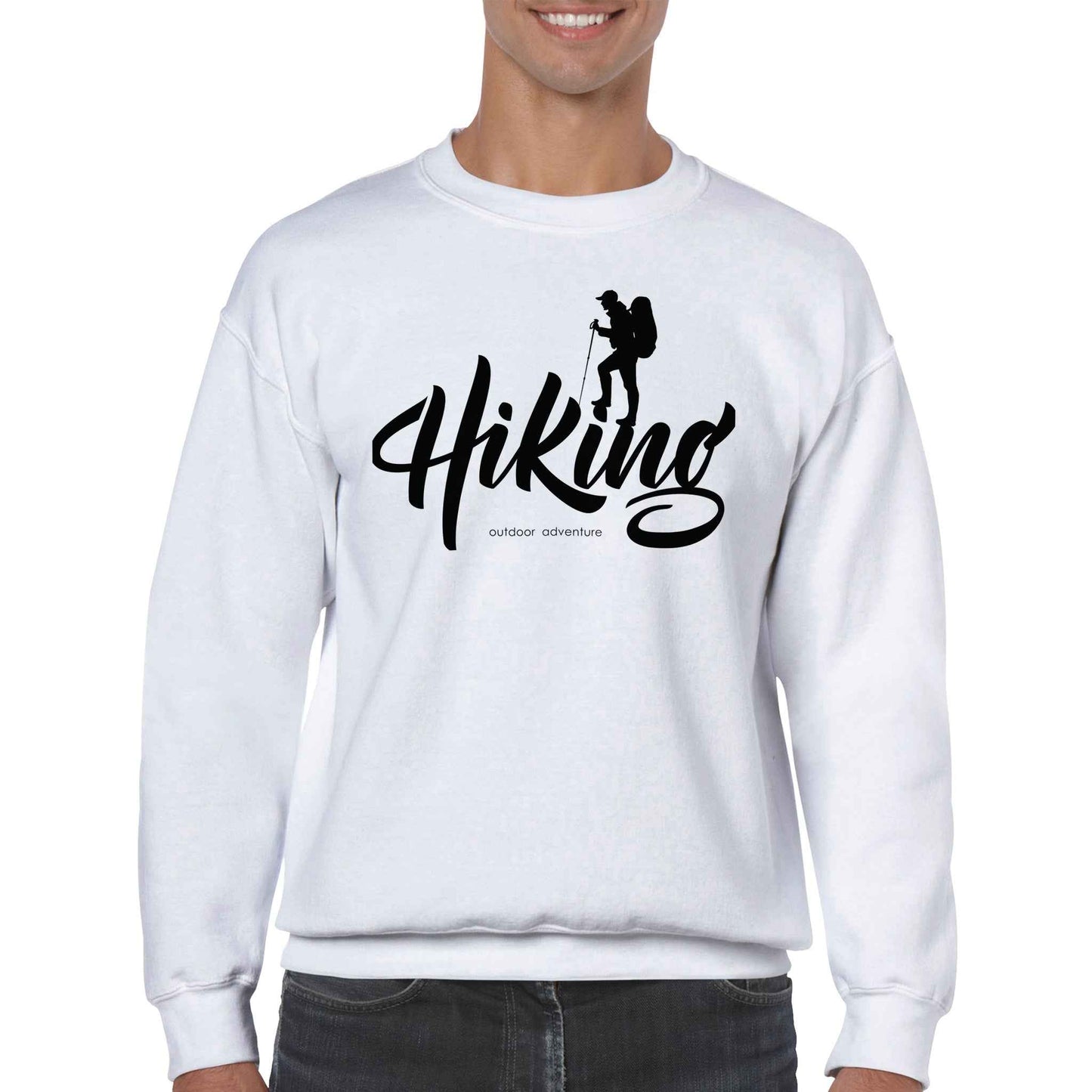 Classic Unisex Crewneck Sweatshirt "Hiking"