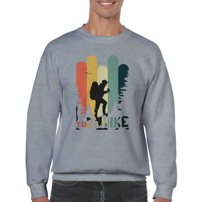 Classic Unisex Crewneck Sweatshirt "Take a Hike"