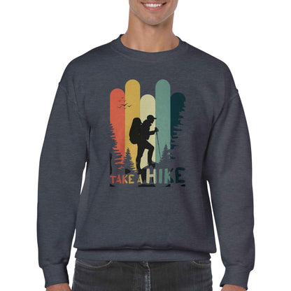 Classic Unisex Crewneck Sweatshirt "Take a Hike"