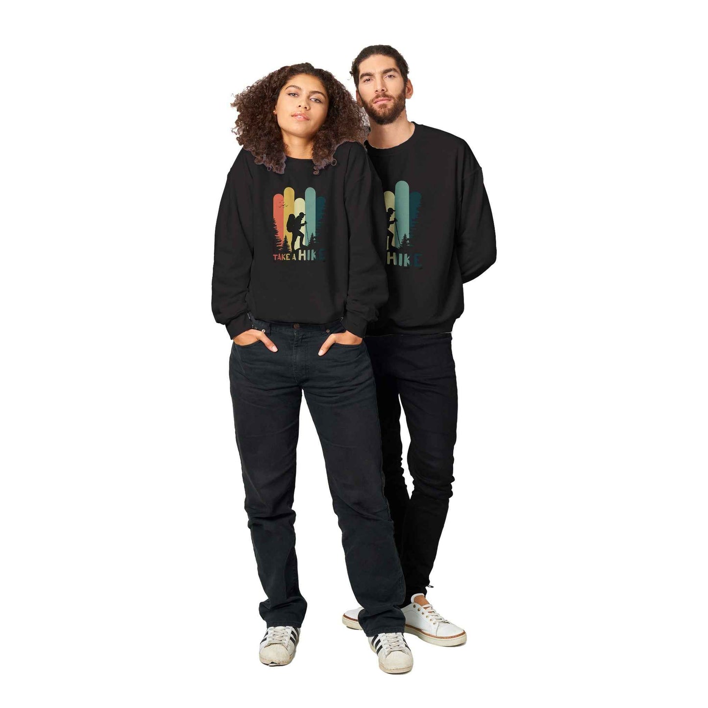 Classic Unisex Crewneck Sweatshirt "Take a Hike"