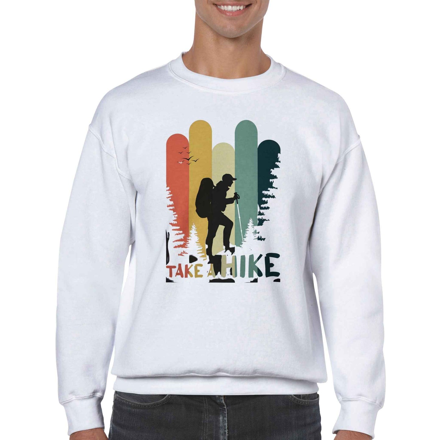 Classic Unisex Crewneck Sweatshirt "Take a Hike"