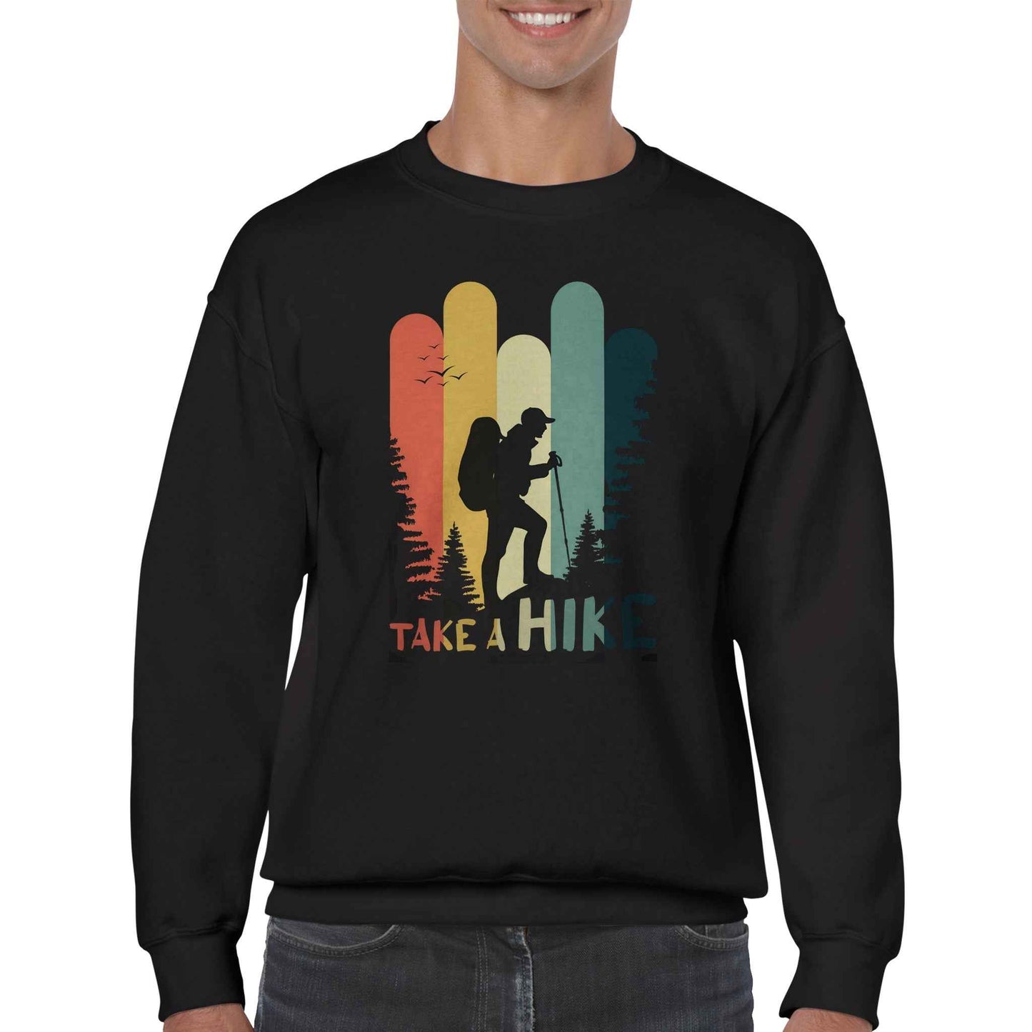 Classic Unisex Crewneck Sweatshirt "Take a Hike"