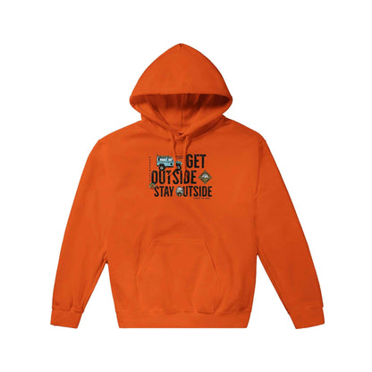 Classic Unisex Pullover Hoodie, Get Outside Stay Outside