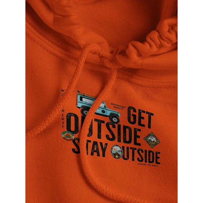 Classic Unisex Pullover Hoodie, Get Outside Stay Outside