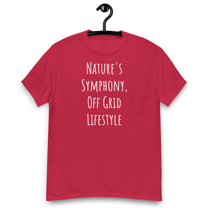 Living Off Grid, Nature's Symphony, Men's classic tee