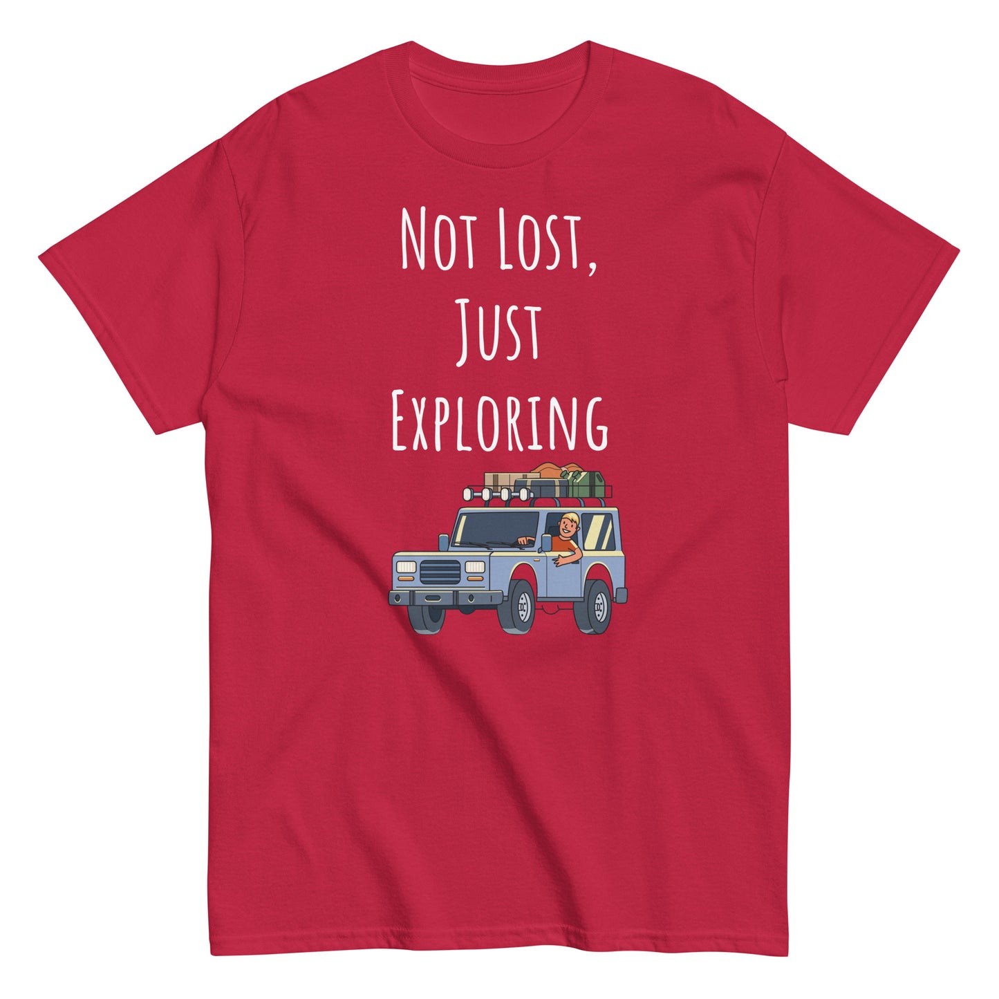 Adventure Survival, Men's classic tee, "Not Lost, Just Exploring"