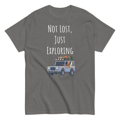 Adventure Survival, Men's classic tee, "Not Lost, Just Exploring"