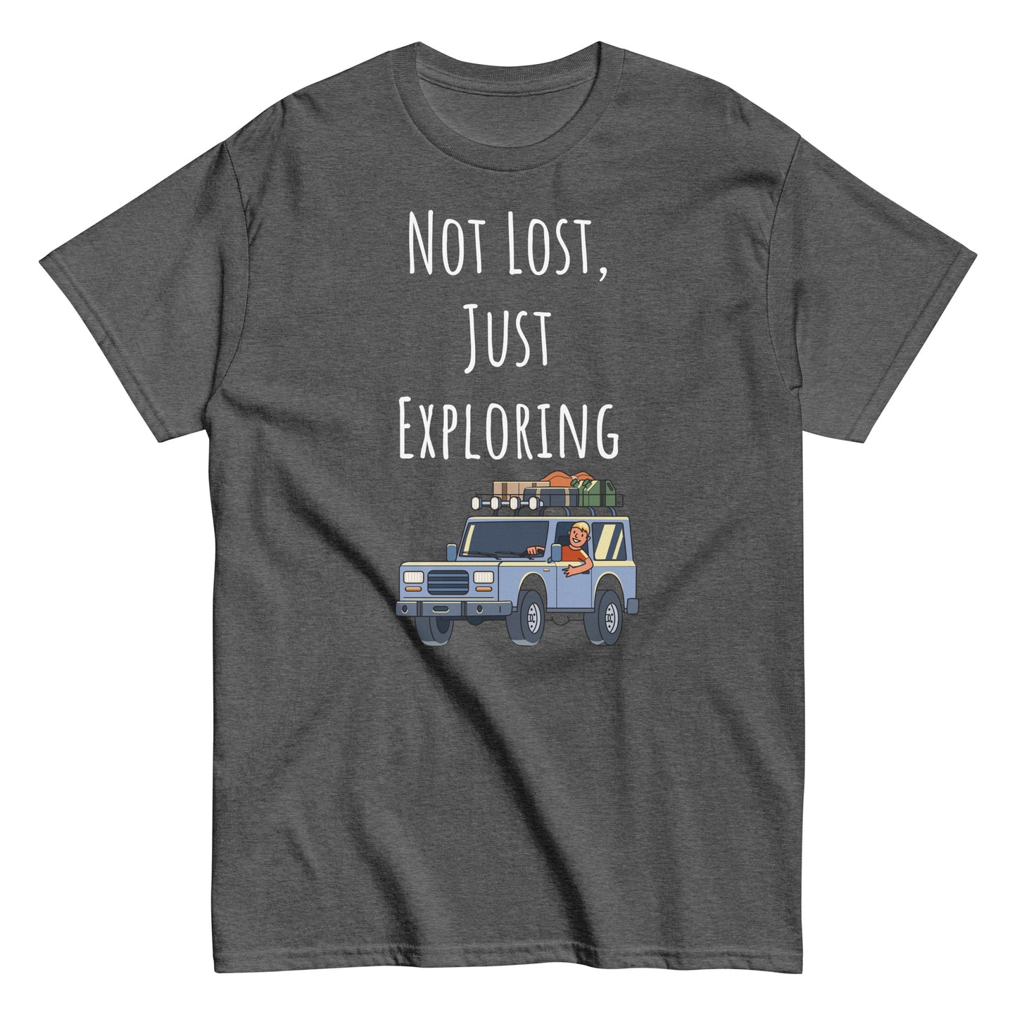 Adventure Survival, Men's classic tee, "Not Lost, Just Exploring"