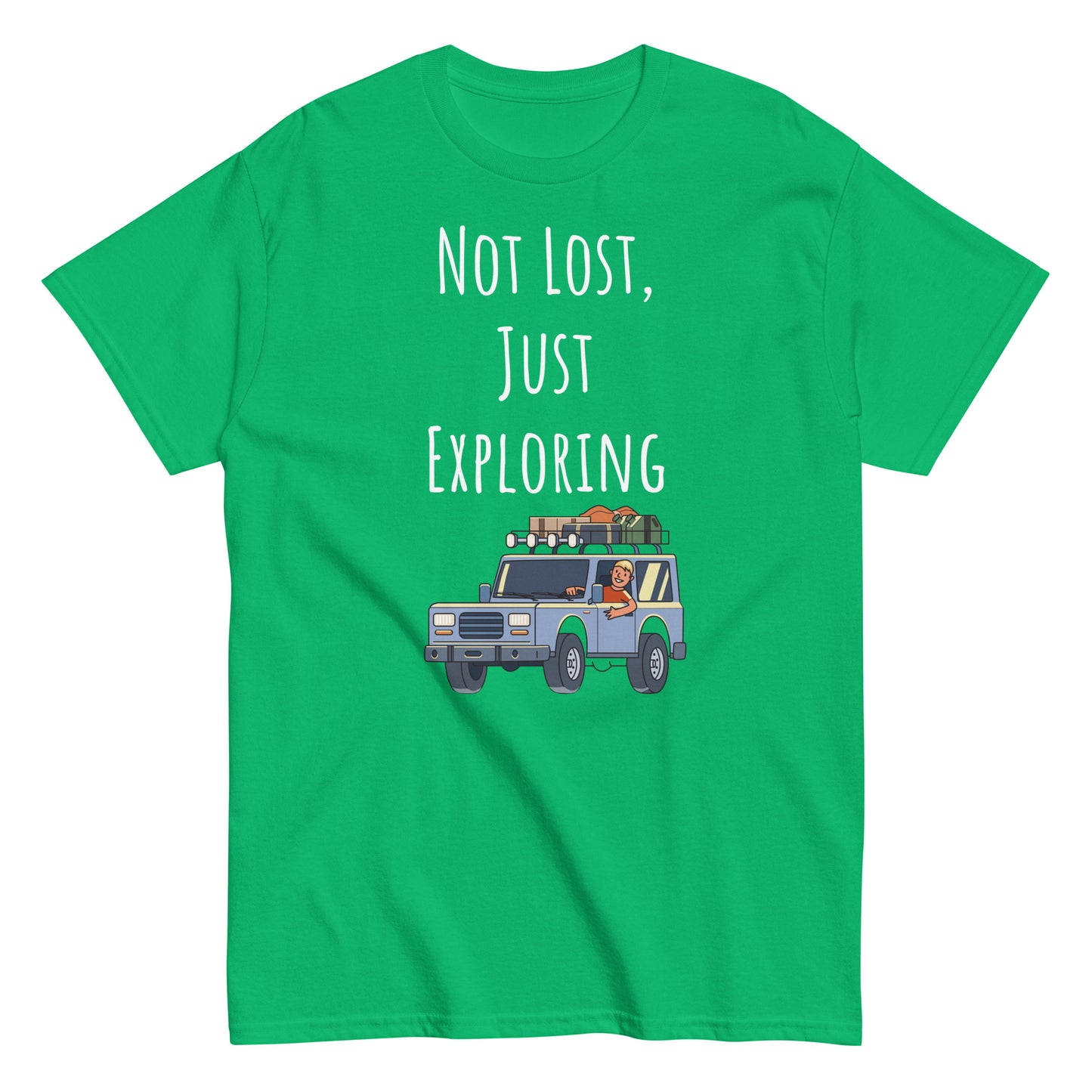 Adventure Survival, Men's classic tee, "Not Lost, Just Exploring"