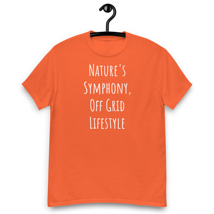 Living Off Grid, Nature's Symphony, Men's classic tee