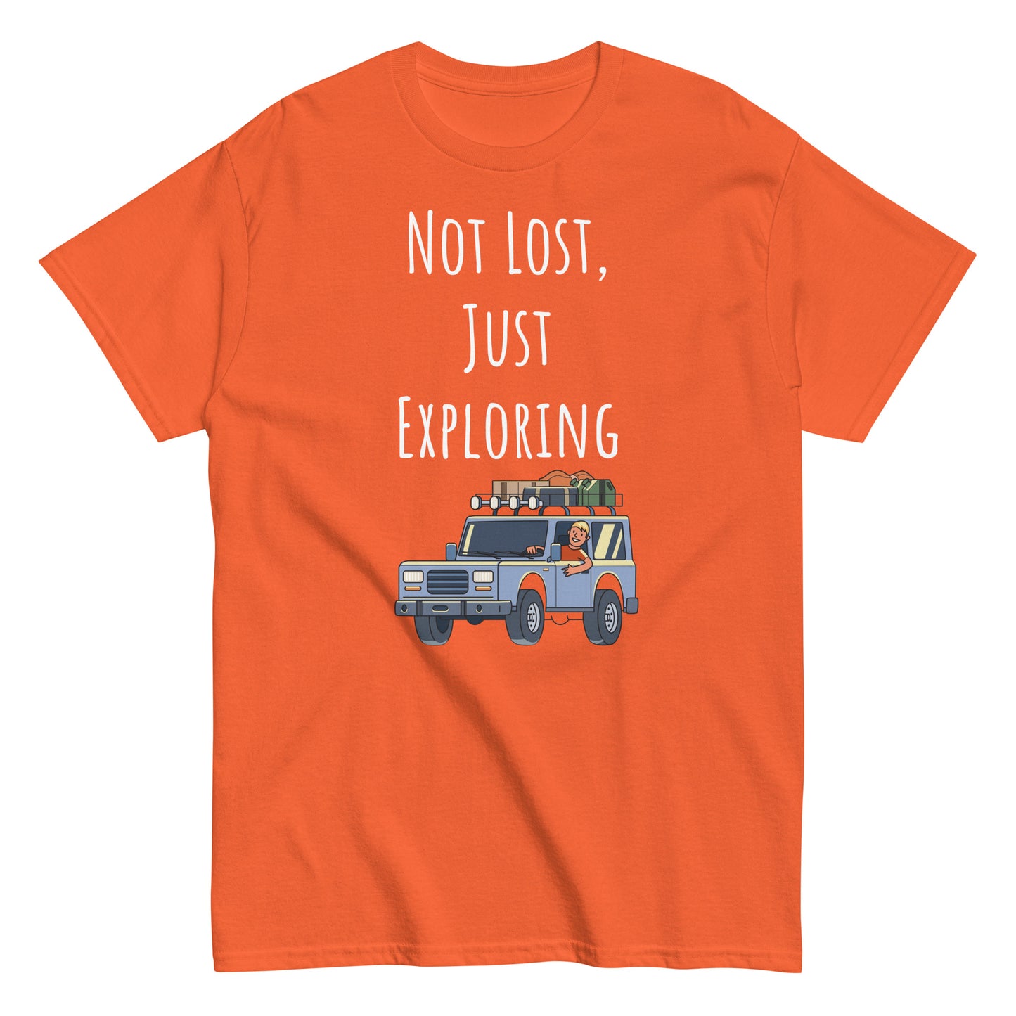 Adventure Survival, Men's classic tee, "Not Lost, Just Exploring"