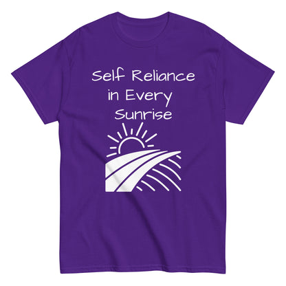 Living Off Grid, Men's classic tee,"Self - Reliance"