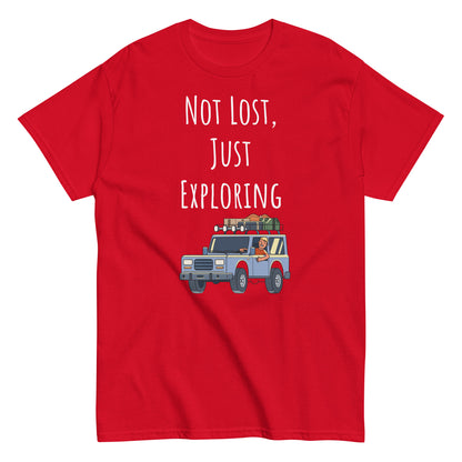 Adventure Survival, Men's classic tee, "Not Lost, Just Exploring"