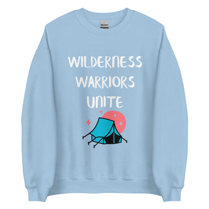 Adventure Survival, Unisex Sweatshirt, "Wilderness Warriors Unite"