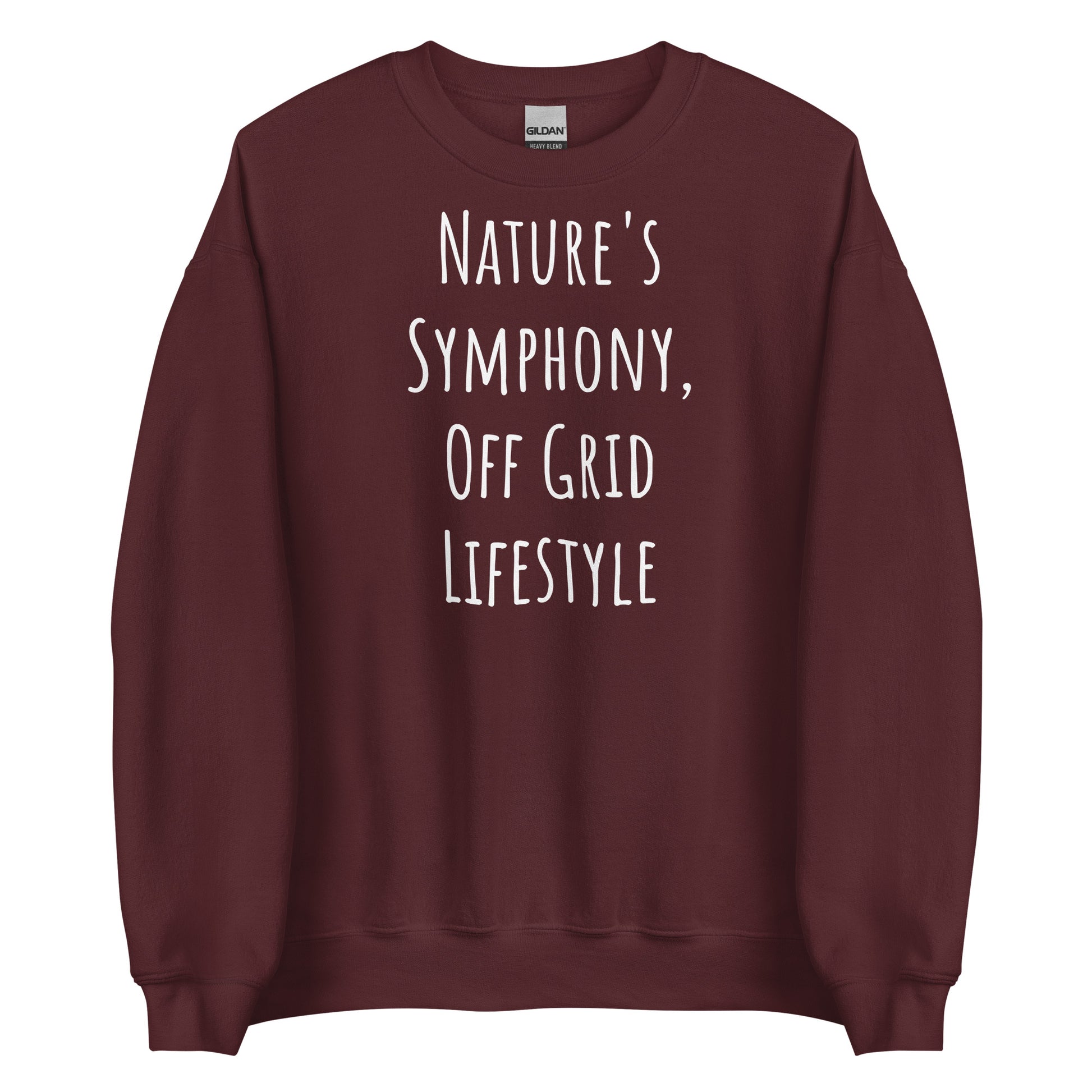 Off Grid Living, Unisex Sweatshirt"Nature's Symphony"