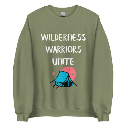 Adventure Survival, Unisex Sweatshirt, "Wilderness Warriors Unite"