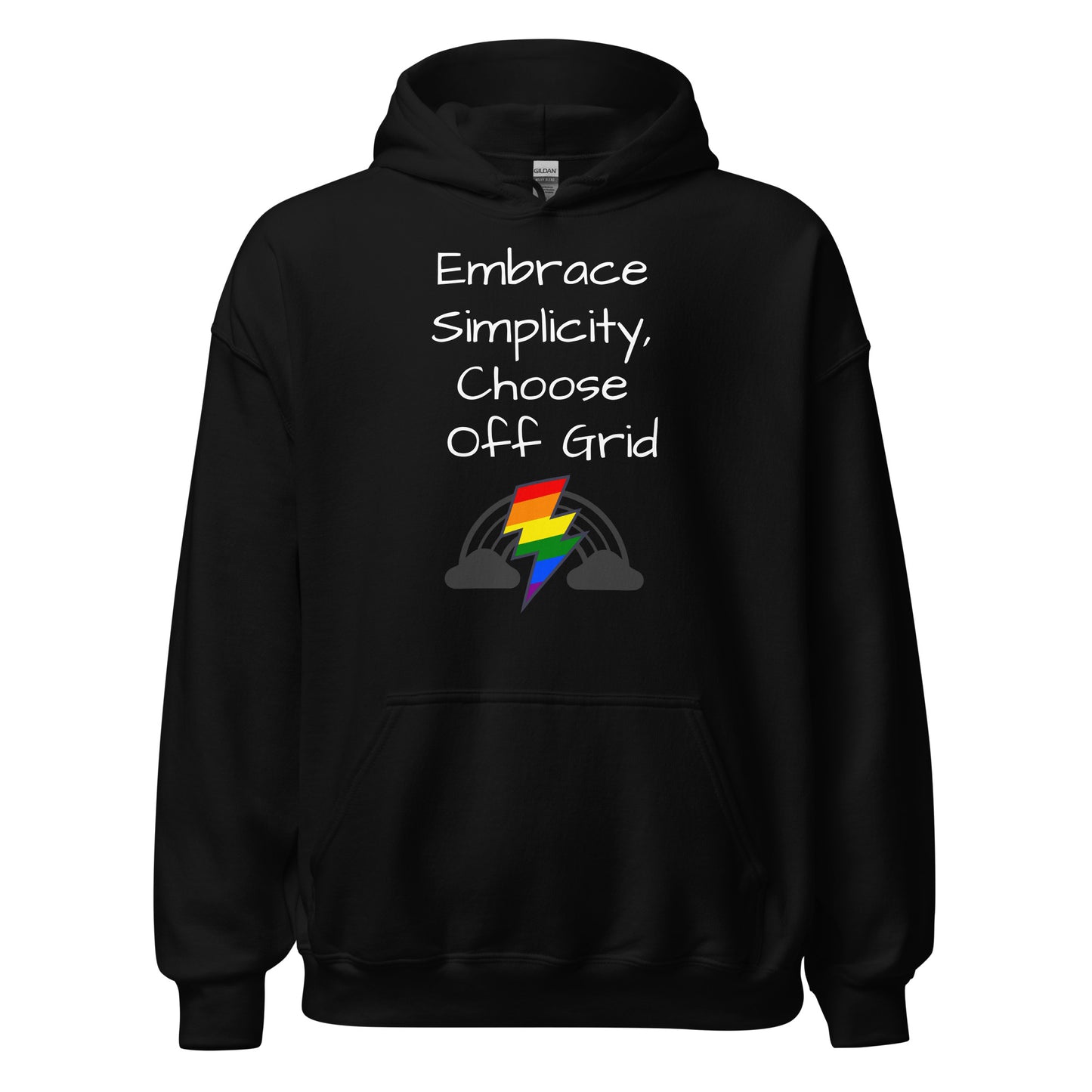 Living Off Grid, Unisex Hoodie, "Embrace Simplicity"