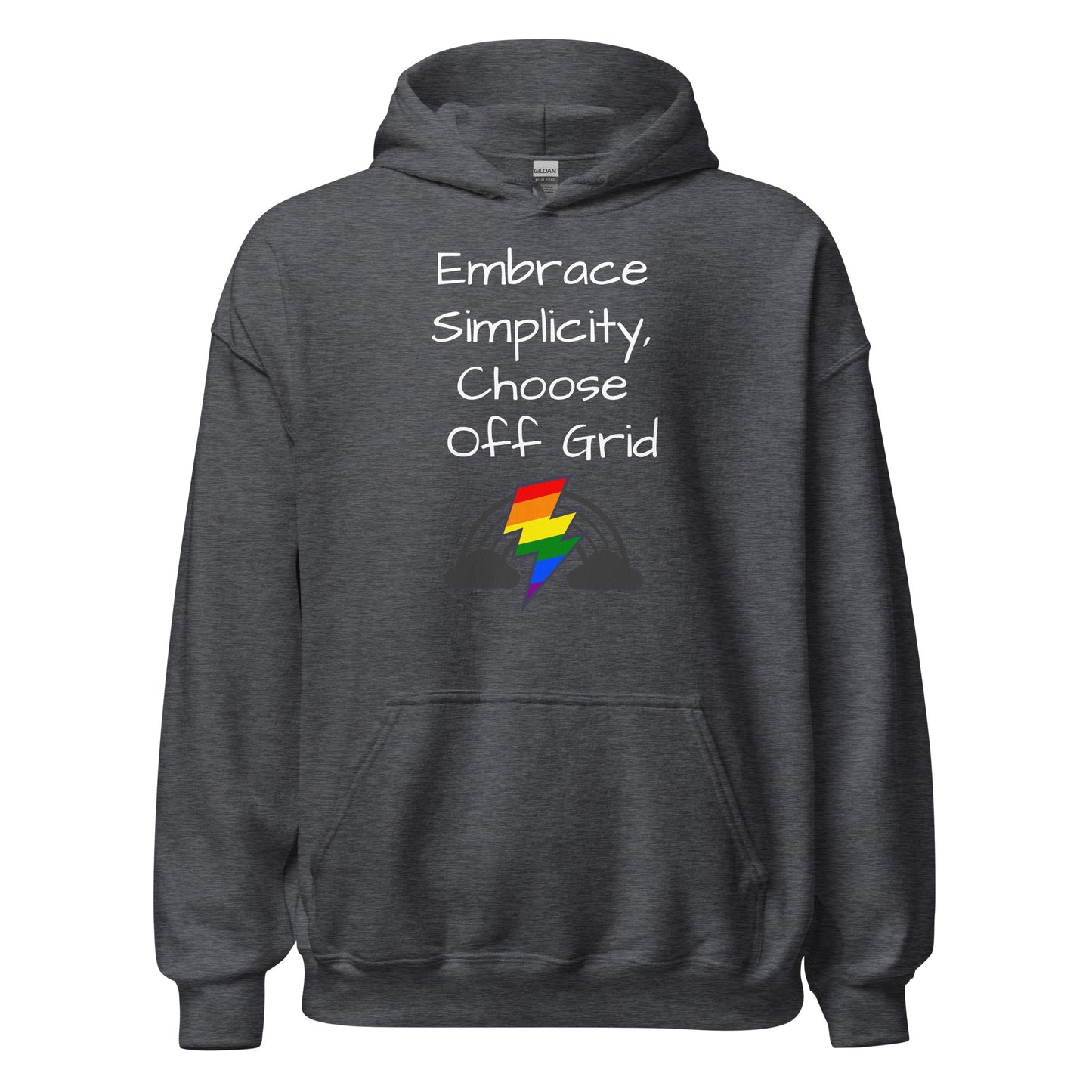 Living Off Grid, Unisex Hoodie, "Embrace Simplicity"