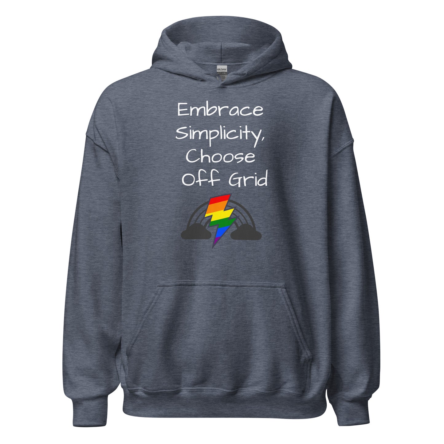 Living Off Grid, Unisex Hoodie, "Embrace Simplicity"