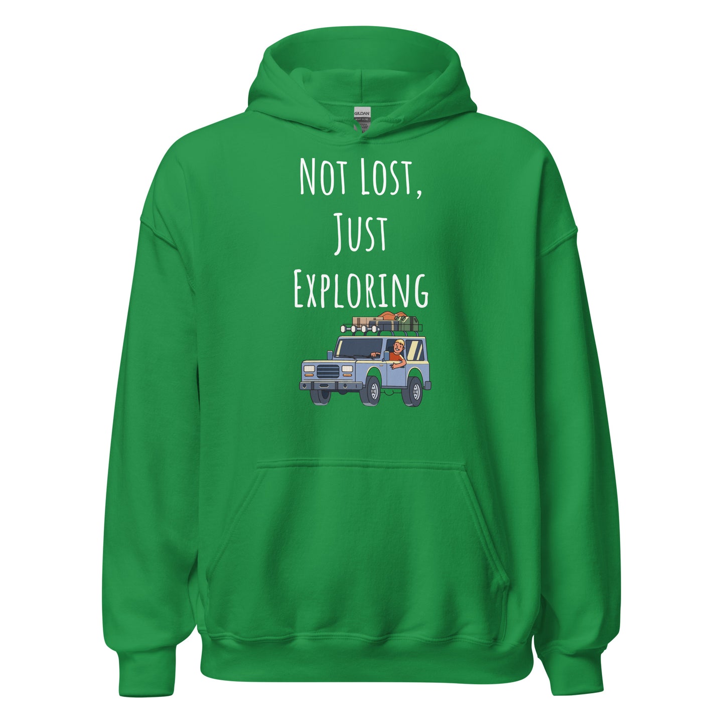 Adventure Survival, Unisex Hoodie, "Not Lost, Just Exploring"