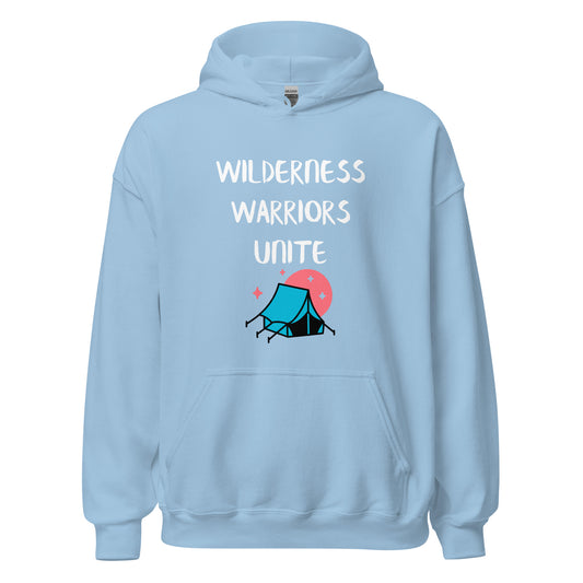 Wilderness Survival, Unisex Hoodie, "Wilderness Warriors Unite"