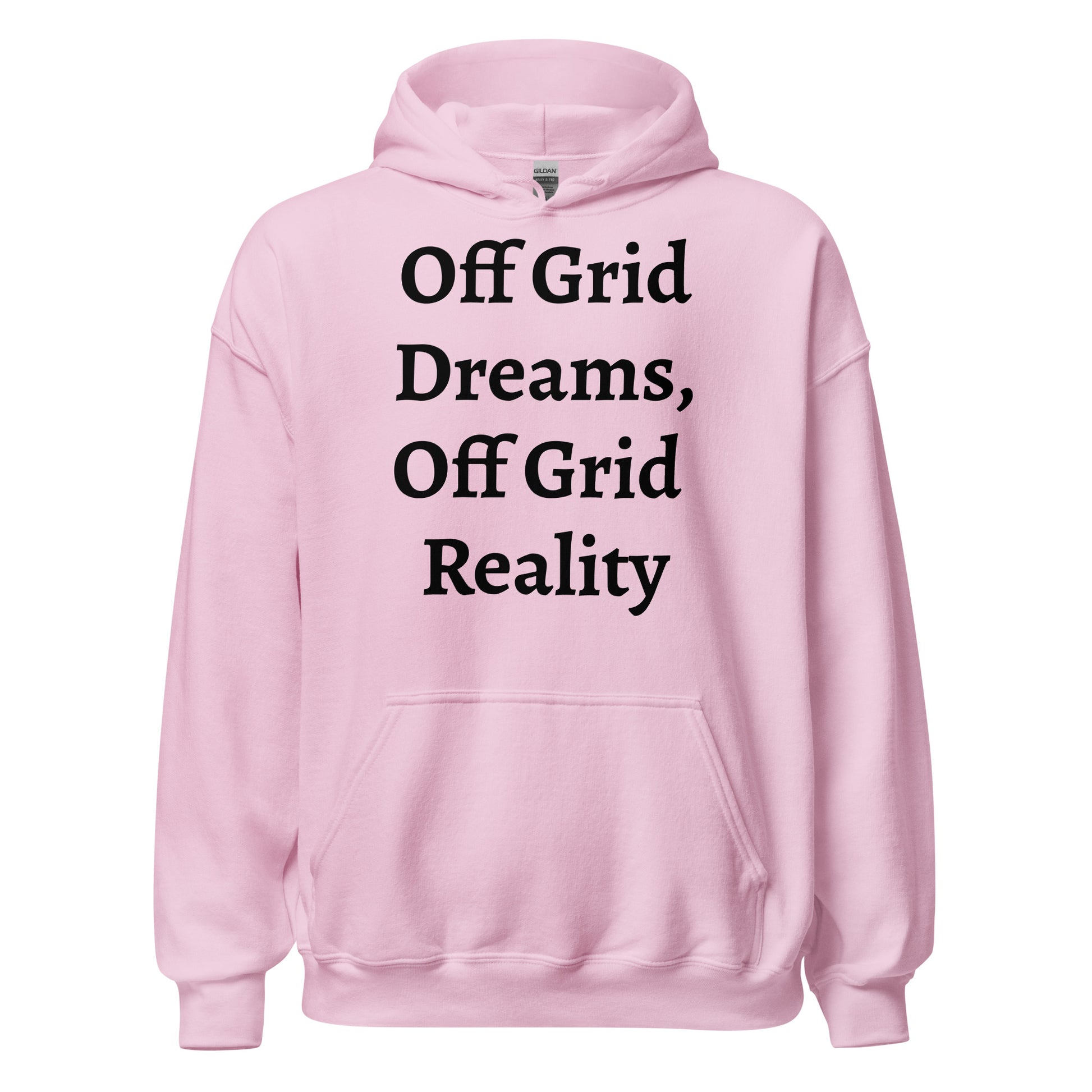 Living off Grid, Unisex Hoodie, "Powered By Nature"