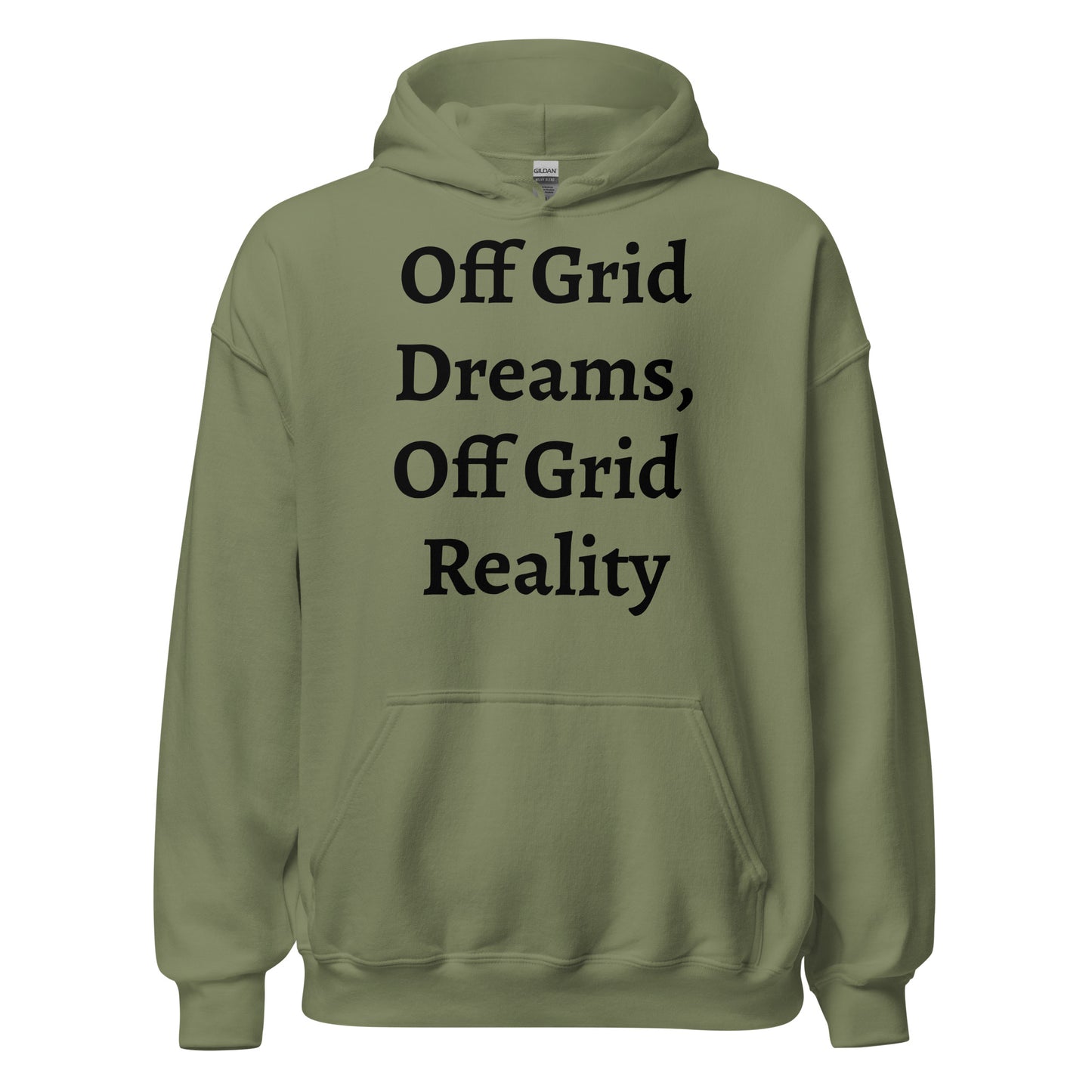 Living off Grid, Unisex Hoodie, "Powered By Nature"