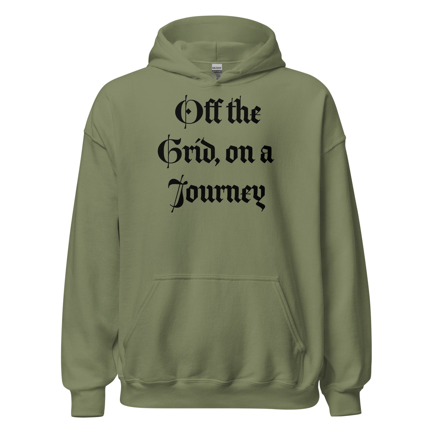 Living Off Grid, Unisex Hoodie "On a Journey"