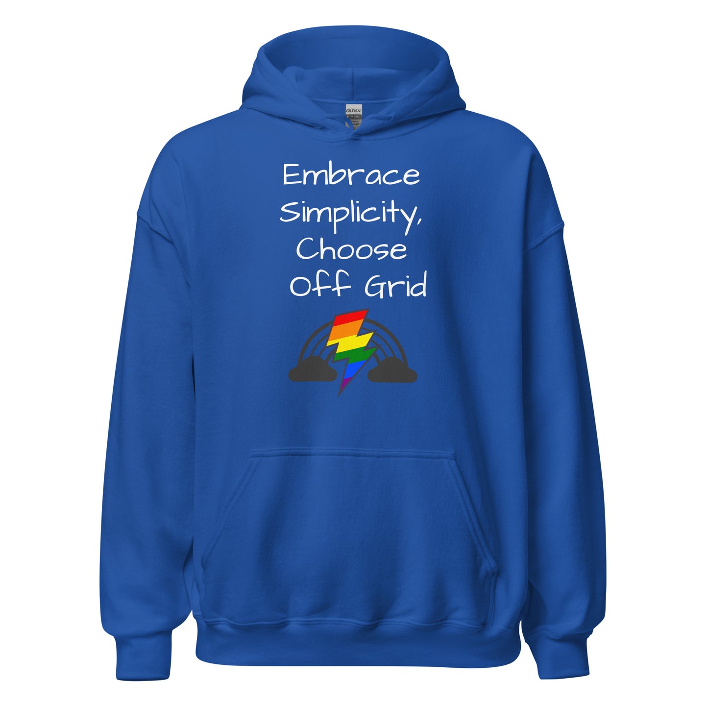 Living Off Grid, Unisex Hoodie, "Embrace Simplicity"