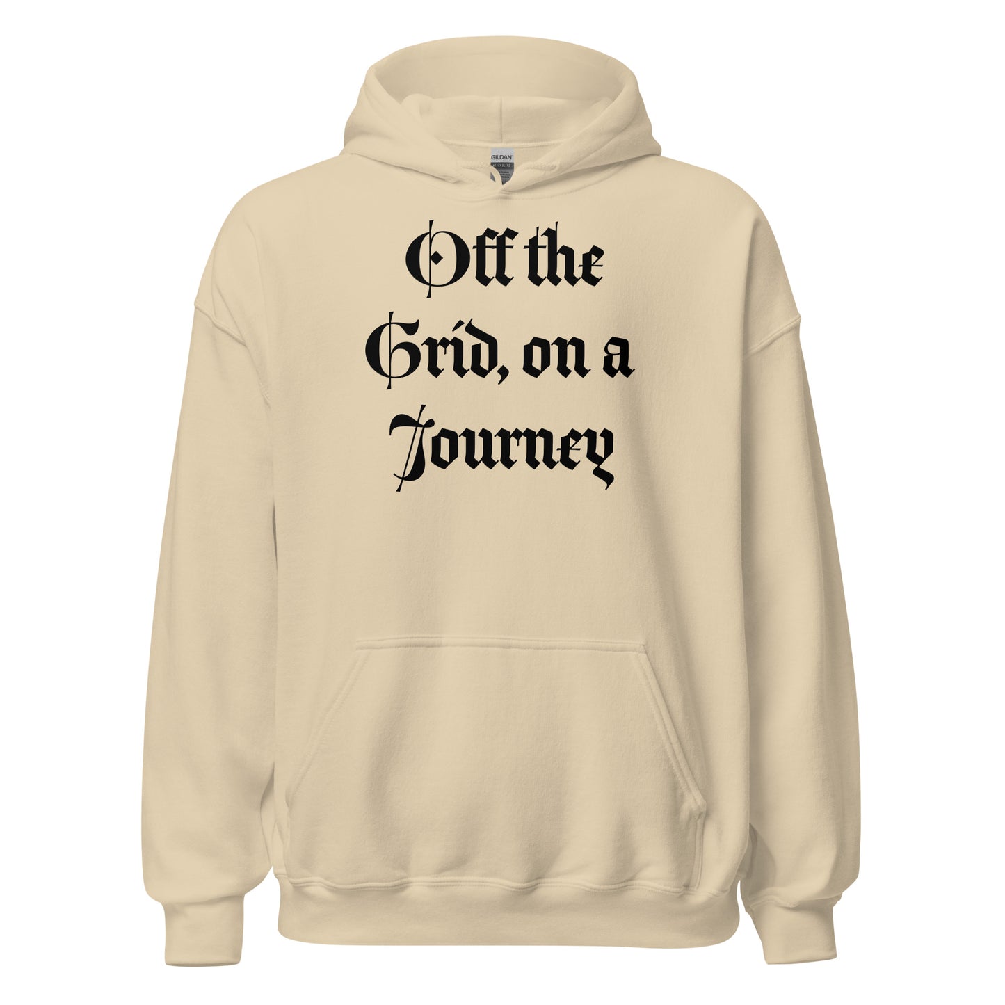 Living Off Grid, Unisex Hoodie "On a Journey"