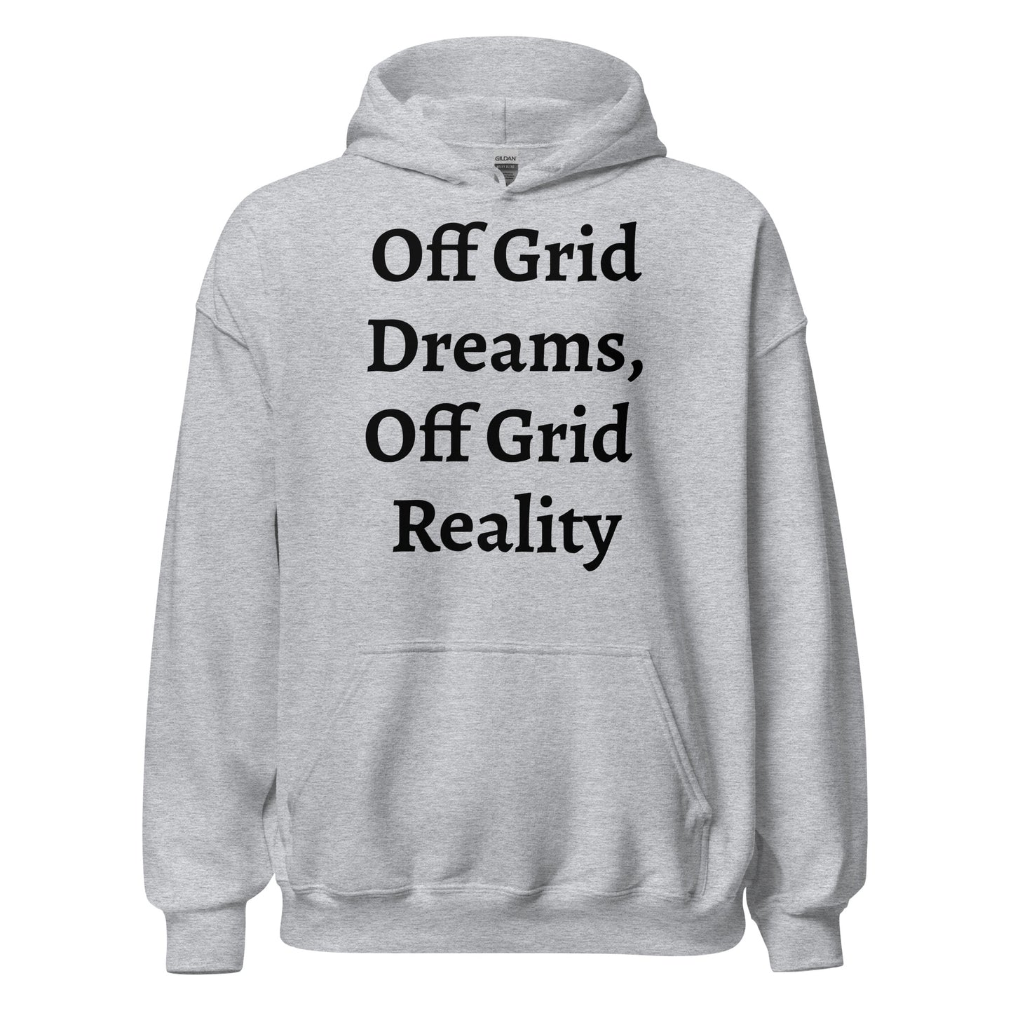 Living off Grid, Unisex Hoodie, "Powered By Nature"