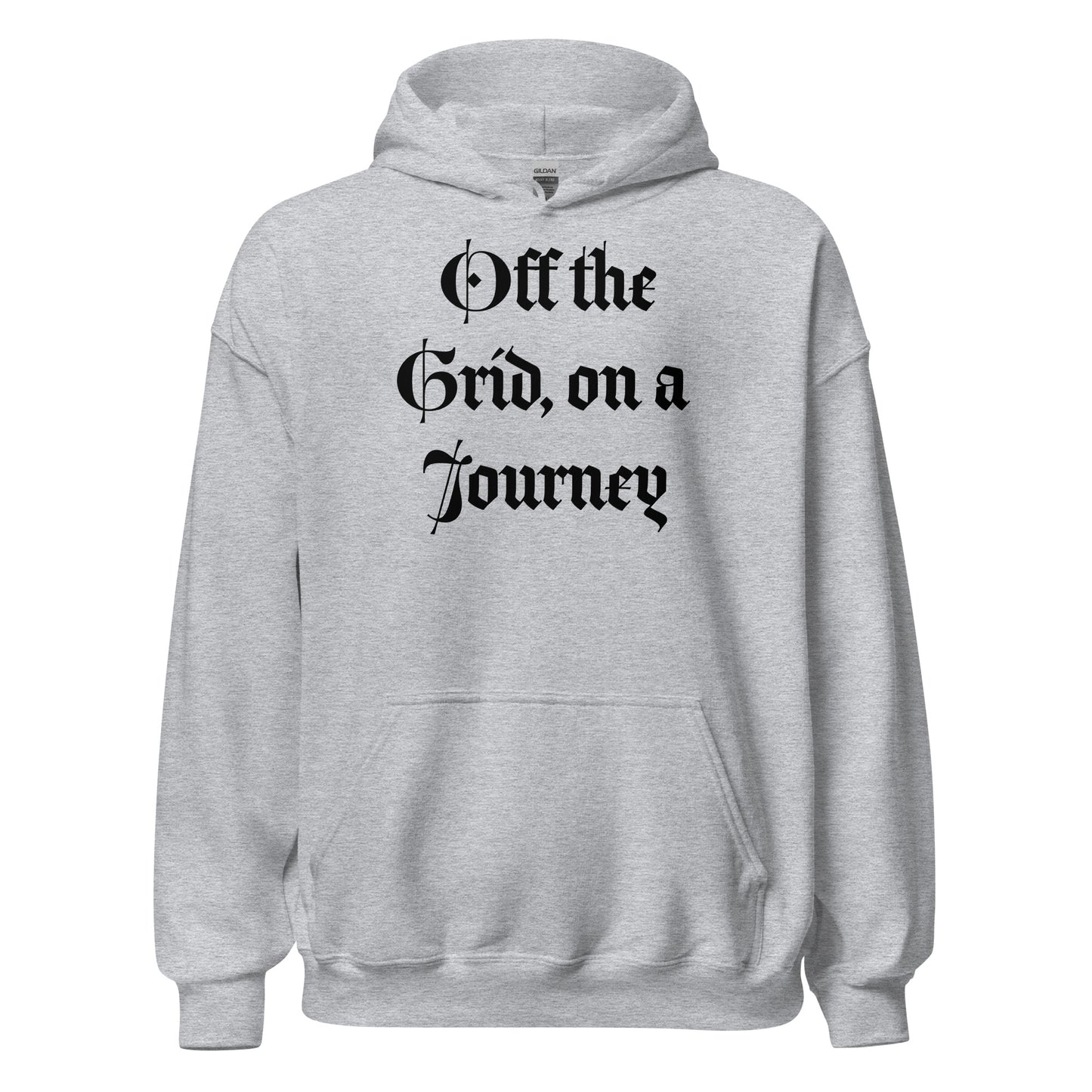 Living Off Grid, Unisex Hoodie "On a Journey"