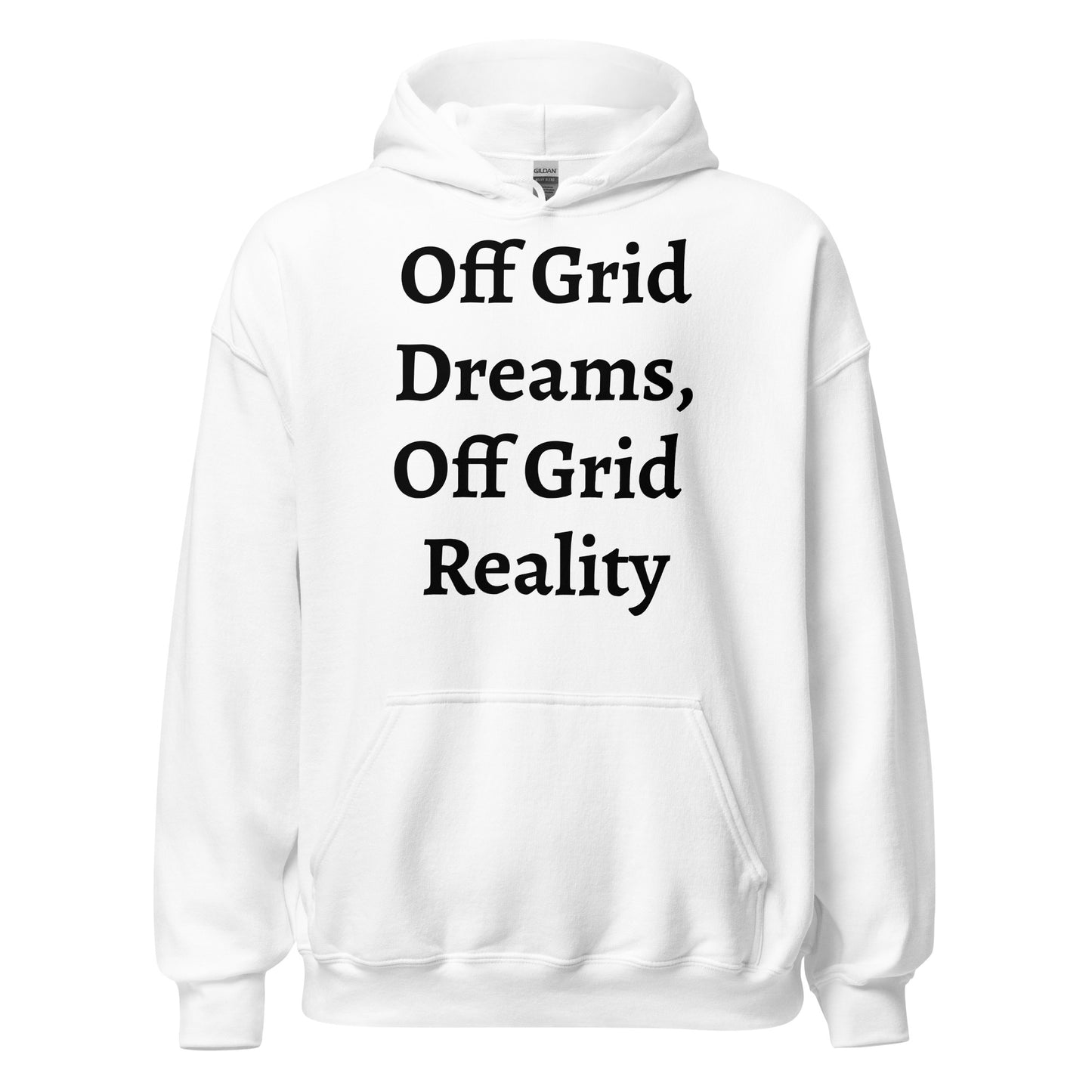 Living off Grid, Unisex Hoodie, "Powered By Nature"