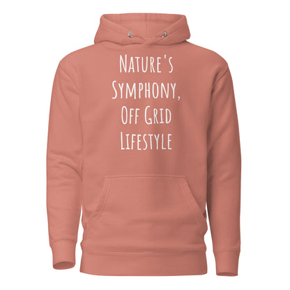 Living Off Grid, Unisex Hoodie, "Nature's Symphony"